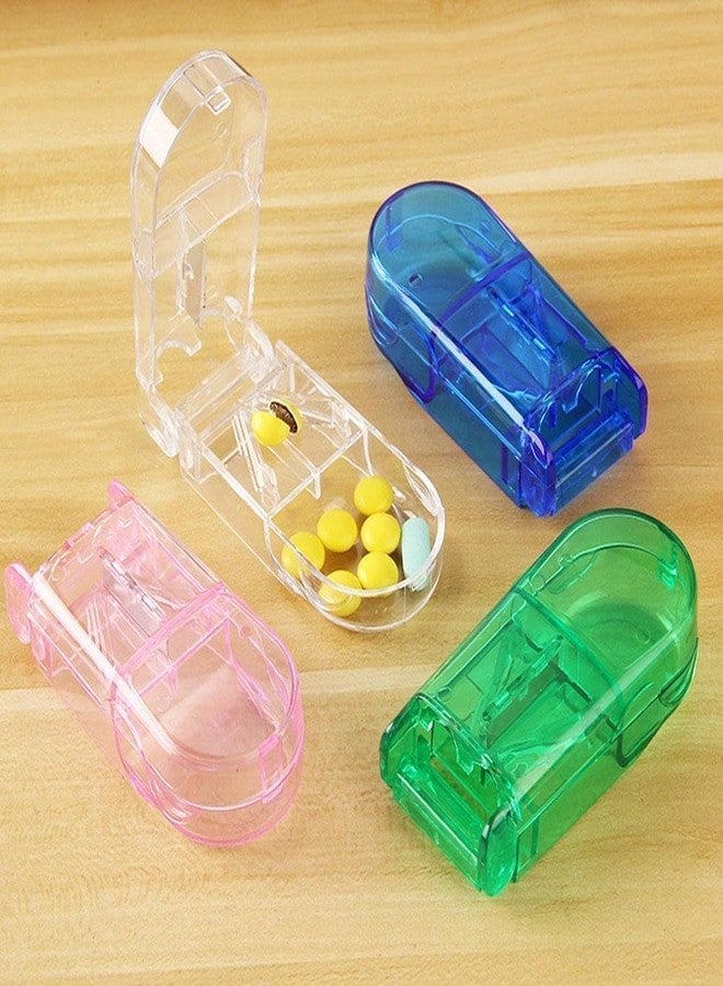 URMIT SURGICAL 1Pc Blue Pill Cutter & Splitter with Built-In Dispenser - Precision Pill Cutter for Small or Large Pills, Tablets & Vitamins - Medication Organizer for Adults & Seniors - Image 4